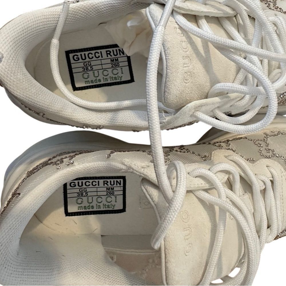 Gucci crystal GG sneaker size 38.5 - Picture 5 of 10
